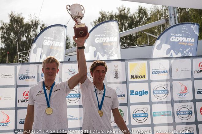 Hippolyte Machetti and Sidoine Dantes (FRA-55096) - Junior European Champions - 420 and 470 Junior European Championships 2014 ©  Wilku – www.saillens.pl